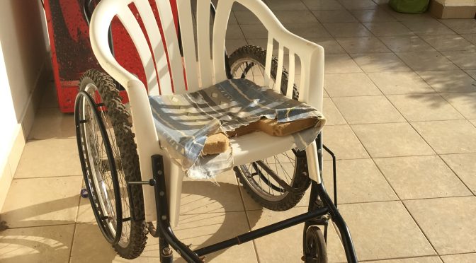 Neuer Rollstuhl für Prisca